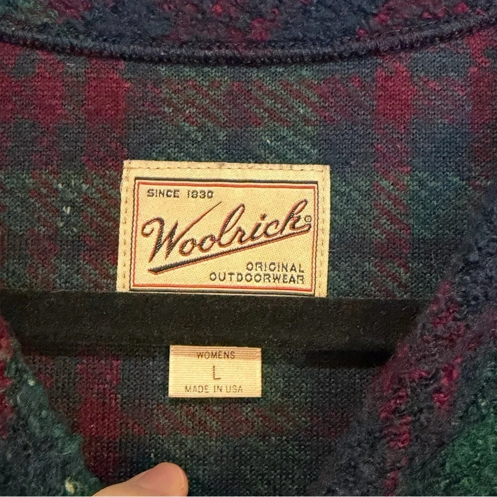 Vintage Woolrich Plaid Sweater Oversized